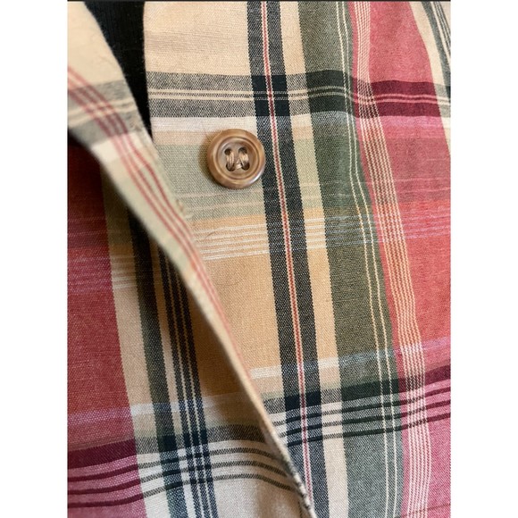 Southern Lady Button Up Long Sleeve Plaid Shirt - Sz M - Picture 3 of 7